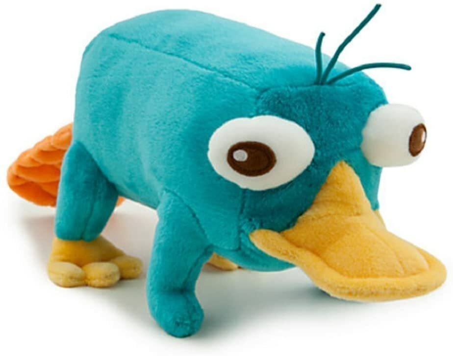 Disney Phineas and Ferb 9" Plush Figure Perry the Platypus NWT USA SELLER