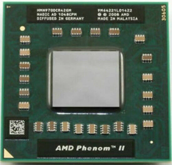 CPU Processor 1800MHz 4 Core Socket S1   Phenom II N970 2.2 GHz HMN970DCR42GM - Image 2 of 3