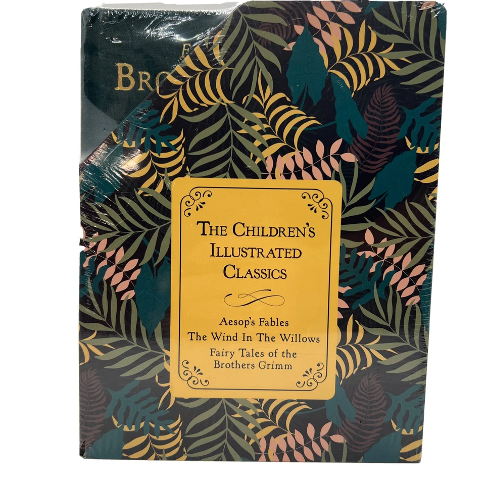 AESOP'S FABLES, WIND IN THE WILLOWS, GRIMM'S  TALES Illustrated Slipcase NEW! Foto 2 de 3