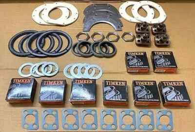 COMPLETE FRONT AXLE OVERHAUL KIT FITS 41-66 WILLYS JEEP - Knuckle Bearing Kit