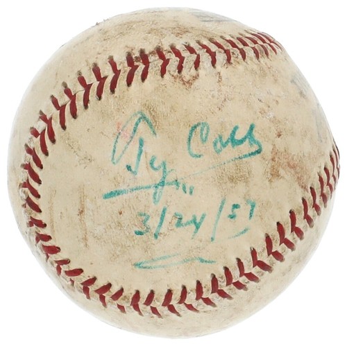 Ty Cobb Autographed 1930 Personal Check - Slabbed with JSA Letter