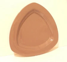 Over and Back Triangle Platter 14” Mocha Italy   (S0