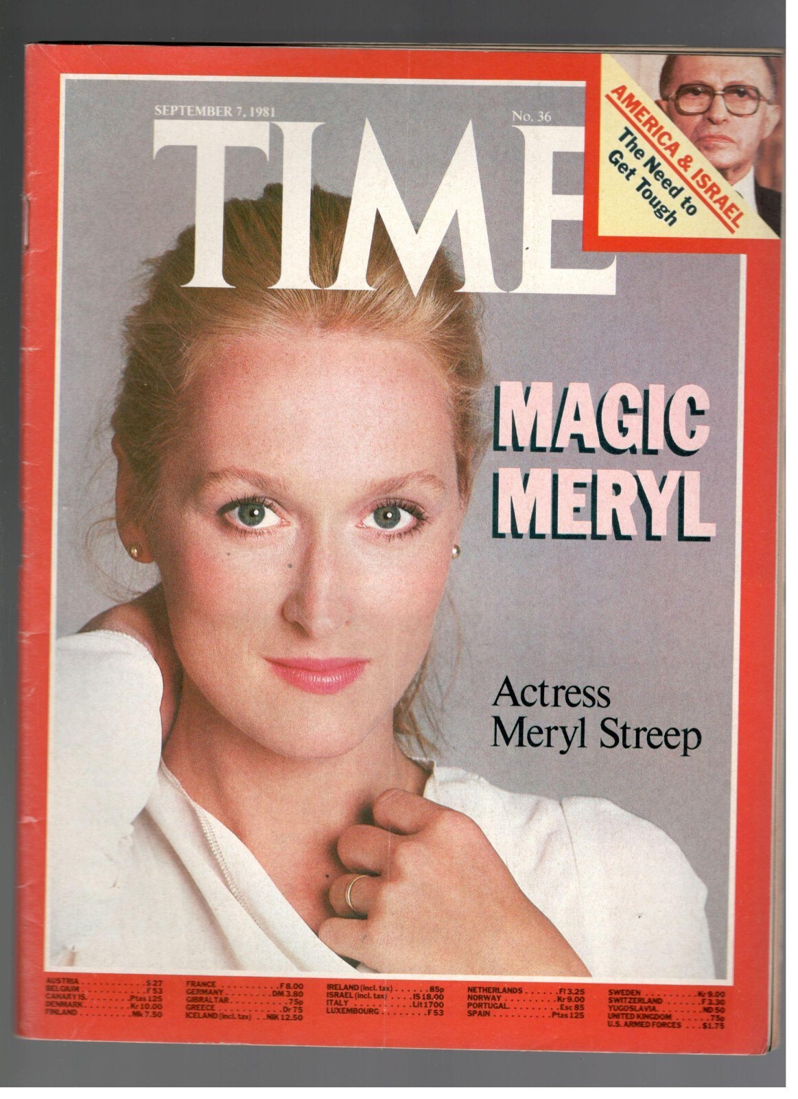 Time September 7, 1981 Magazine Magic Meryl Streep Actress
