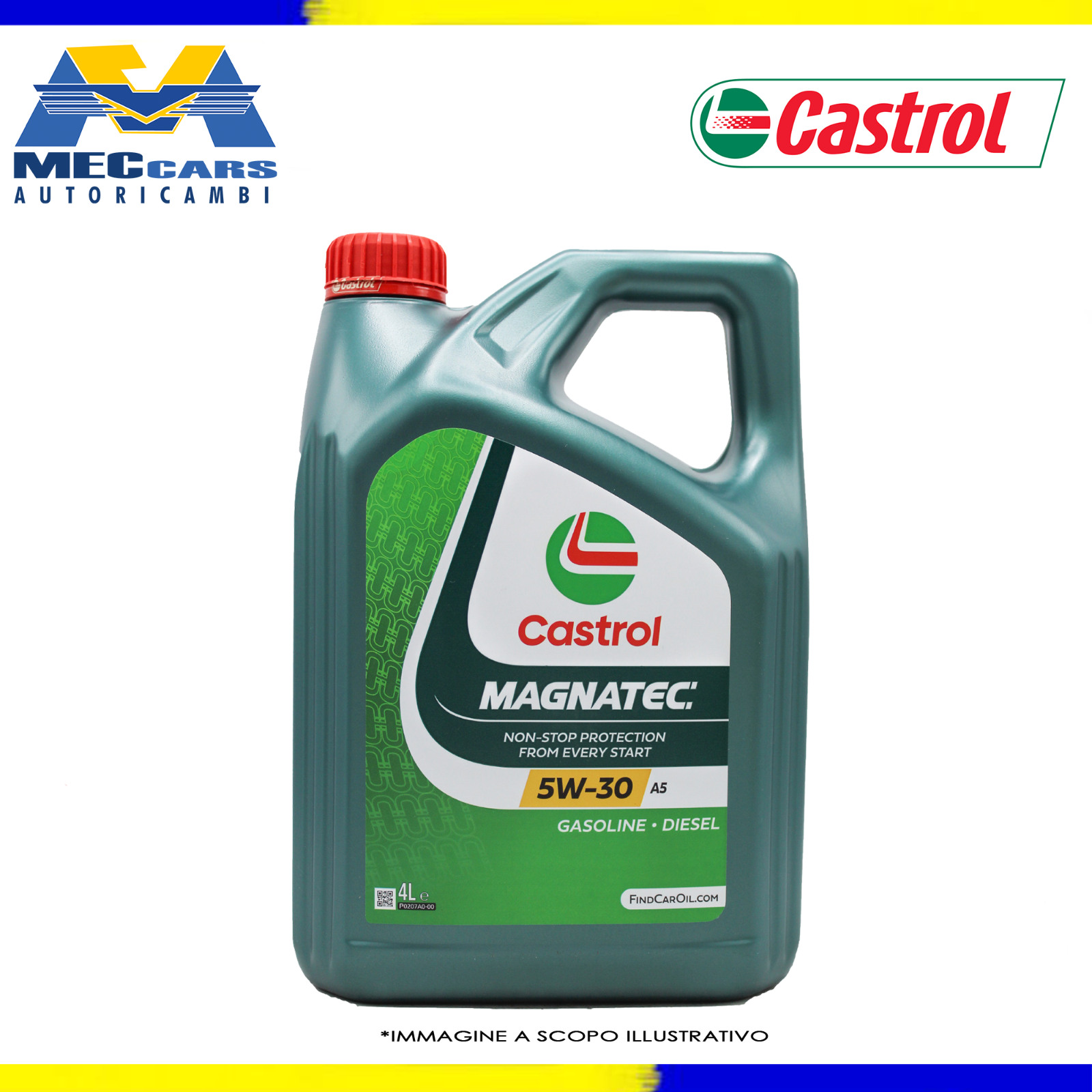 4 LITRI CASTROL MAGNATEC 5W30 A5 OLIO MOTORE AUTO BENZINA DIESEL FORD ACEA B5 A1