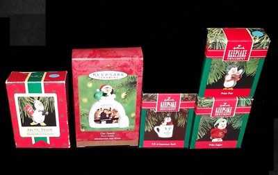 5 NEW Hallmark Penguin ARCTIC TENOR POLAR PAIR JOGGER VP STUFF FAMILY PHOTO iglo