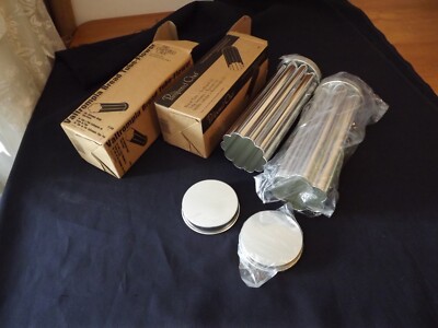 2 new PAMPERED CHEF BREAD TUBES 1565 SCALLOPED 1550 FLOWER Valtrompia NIB