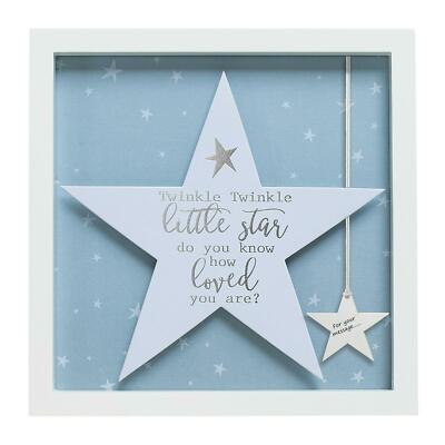Baby Kinderzimmer Deko Wandbild Twinkle Twinkle kleiner Stern sentimental Geschenkidee