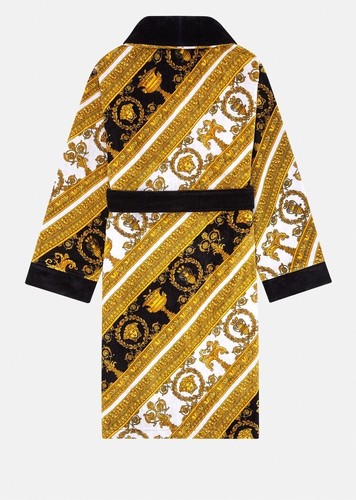 versace robe mens black