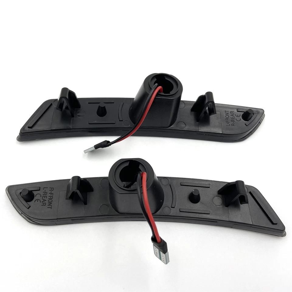 Ajuste Cadillac ATS CTS 2015-20 blanco LED luz marcadora frontal lámpara lente ahumada Foto 4 de 4