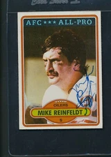 1980 Topps #30 Mike Reinfeldt Oilers Signed Auto *33089
