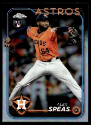 Alex Speas 2024 Topps Update Series Chrome Rookie Refractor Card RC #USC175