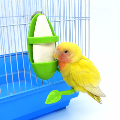 2 Stück Kuschelknochenhalter Futternapf für Papageien Cuttlebone Papageistände