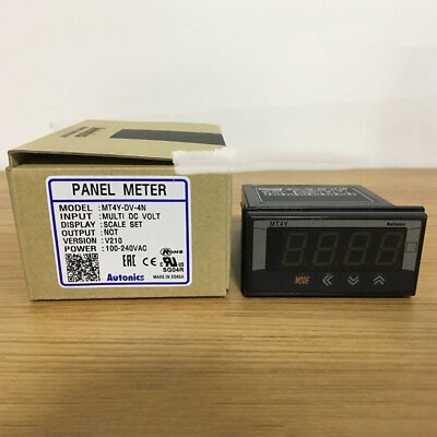 One Autonics MT4Y-DV-4N Digital Multifunction Panel Meter New Free Shipping 
