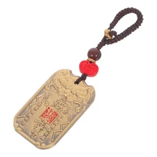 Year 2026 Chinese Tai Keychain Pendant Brass Feng Shui Good Luck Key Charm