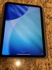 WiFi Only Apple iPad 10th Gen 64GB Blue MPQ13LL/A With New Case