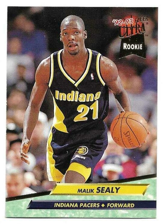 MALIK SEALY 1992-93 FLEER ULTRA ROOKIE CARD NEAR MINT+ CONDITION
