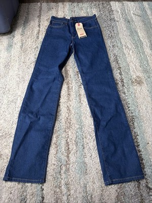 Women's Levi's 724 High Hyper sculpt Rise Straight Jeans  Size 27x32 Dark Wash