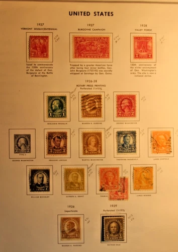 USA stamps 19th century collection lots, mint and  used - 1926  -  1929