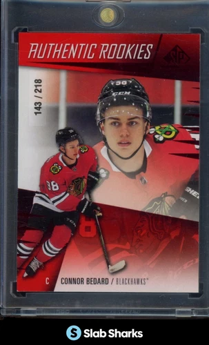 2023 UPPER DECK SP GAME USED #230 CONNOR BEDARD RED RC ROOKIE /218