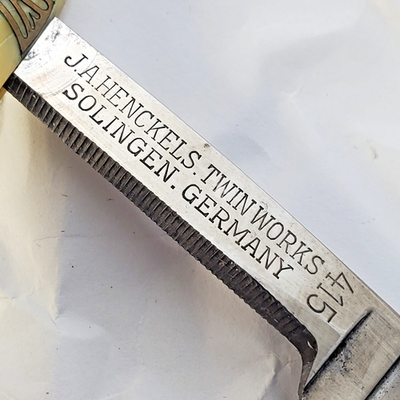 Vintage J.A. Henckels Twin Works Solingen Germany Straight Razor
