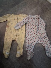 Vintage Carters Lot Of Sleepers Outfits Rosebuds 9 Months 1 Gerber.super cute