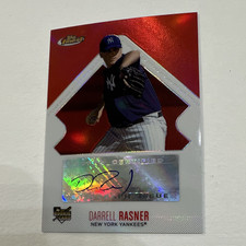 Topps 2006 Finest Darrell Rasner RC Auto Refractor #149 Yankees 317/399