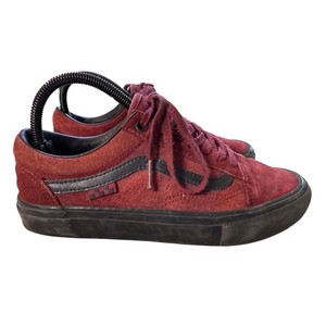 Vans Old Skool Burgundy Suede Skate Shoes Women's Size 6