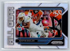2022 Panini Prizm #AO-8 Austin Ekeler All Out! Prizms Silver