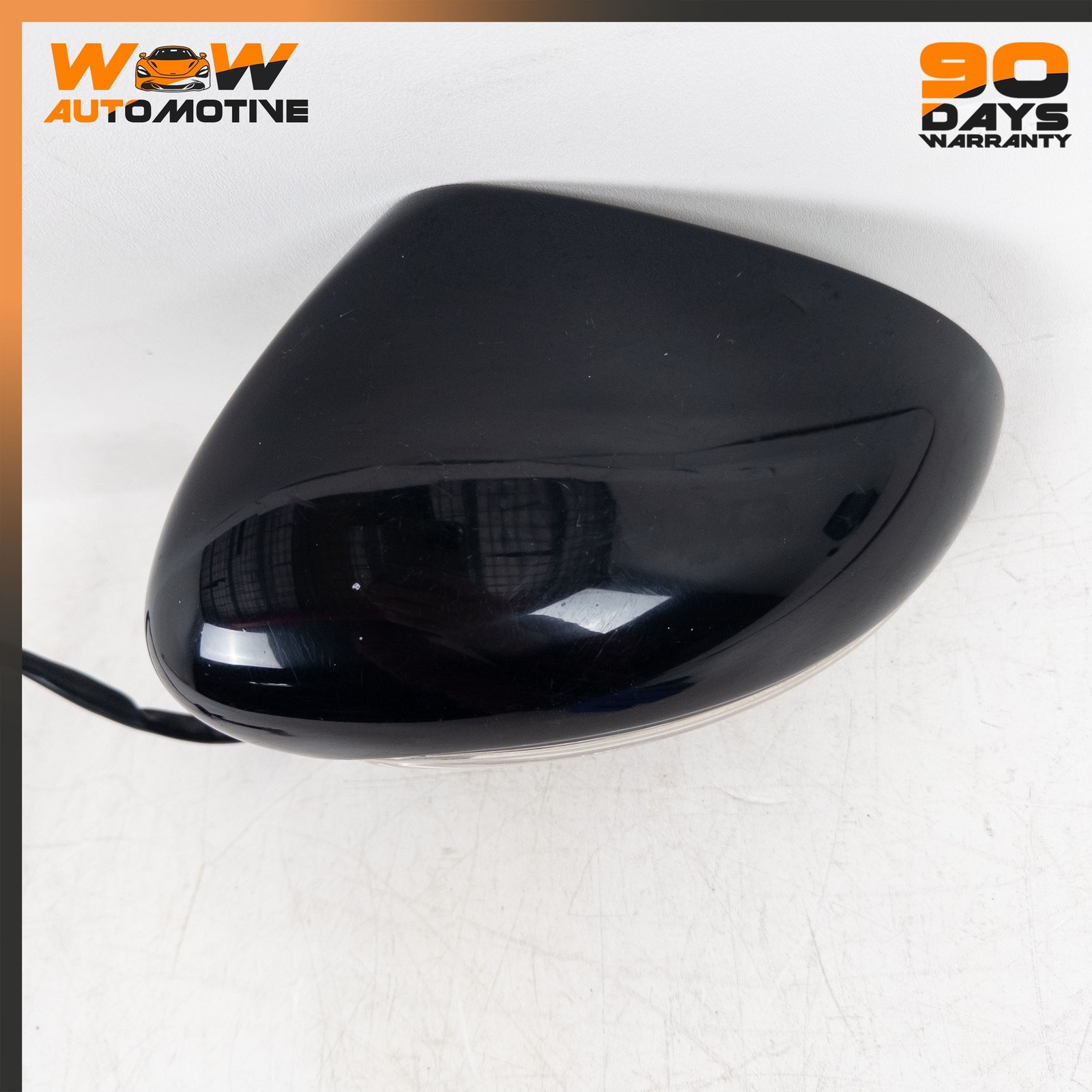 06-13 BENTLEY CONTINENTAL FLYING SPUR FRONT LEFT REAR VIEW DOOR MIRROR BLACK OEM