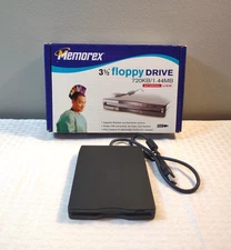 Memorex USB 3.5" External Floppy Drive 1.44 MB Double Sided PC/MAC