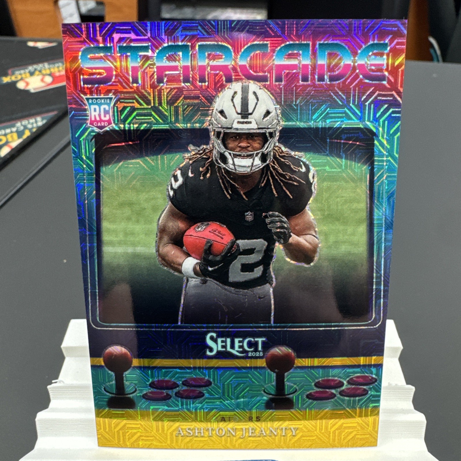 2025 Panini Select Starcade Ashton Jeanty #6 Rookie Prizm Insert Raiders /10