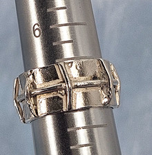 Artisan Rustic Sterling Silver Wide Band Ring Size 7 Tested 925 Handmade Look