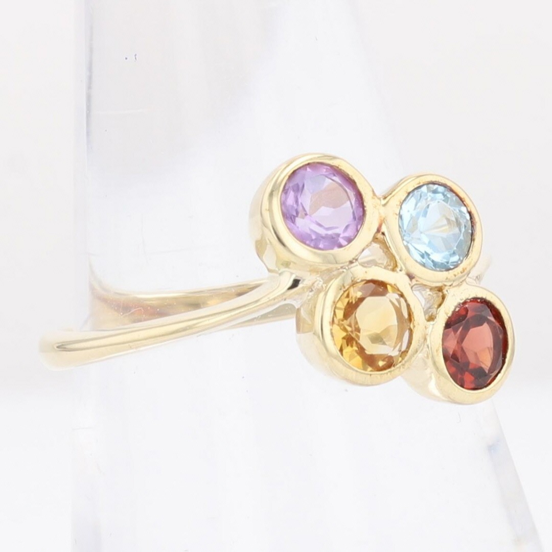 1.04ctw Multi-Gemstone Bezel Set Statement Bubble… - image 2