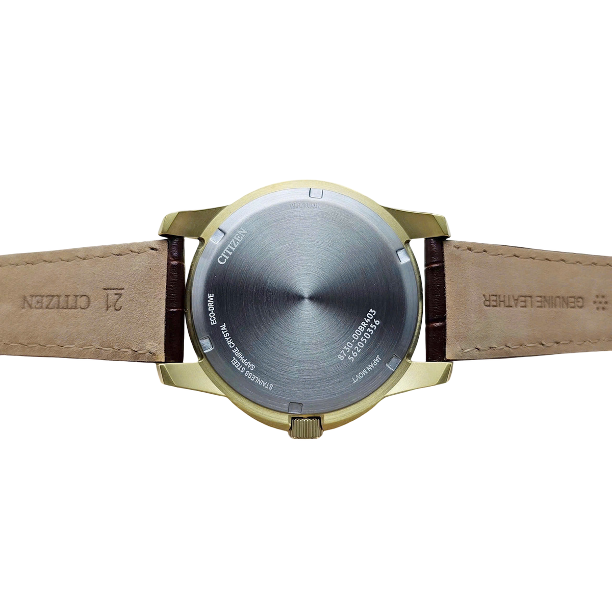 Citizen Calendrier Gold Sapphire Dial Day Date Month Men's Watch