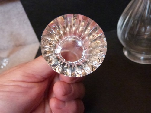 Rarität Vintage Baccarat MASSENA Kristall Karaffe & 6 Cordial Glas Set makellos  - Bild 20 von 22