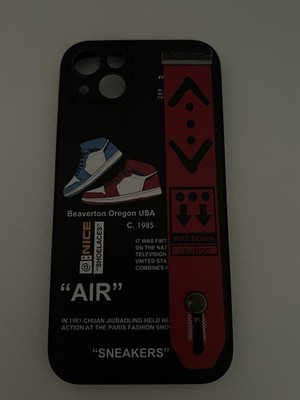 BNICE iPhone 15 Plus Sneaker Pattern Case w/ Strap   Shockproof Protective Cover