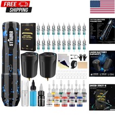 STIGMA Wireless Tattoo Gun Kit Complete Tattoo Kit Tattoo Rotary Pen Set with...