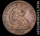 1856-O Seated Liberty Half Dollar - Scarce  Fine  Better Date  #L5106