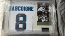 Paul Gascoigne England Football Shirt Number 8 Euro 96 Hand Signed with COA