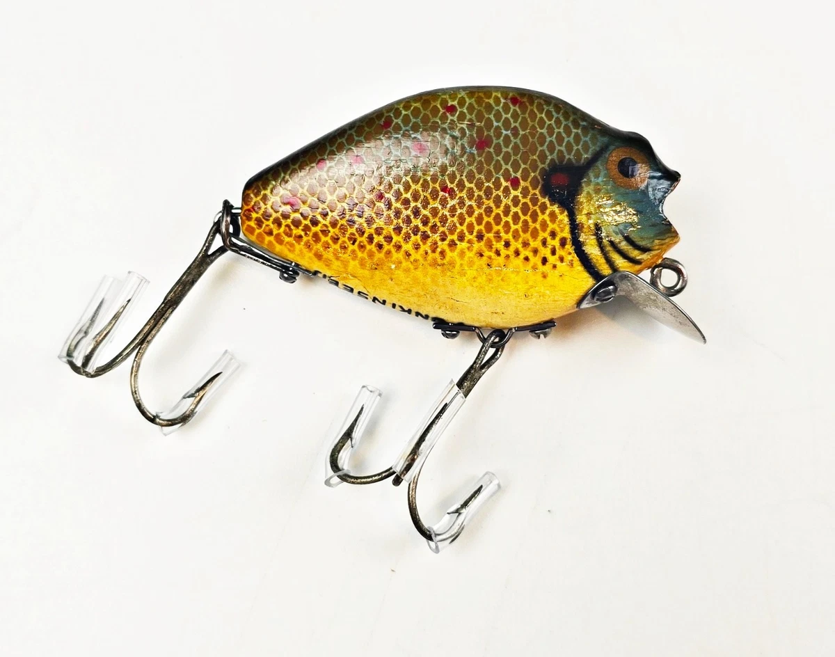 Appât De Pêche Vintage Heddon Punkinseed 740 SHA - Bois - Années 1940 - Shad