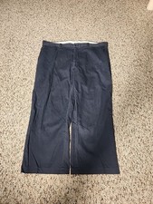 Men’s Carhartt Dark Navy Pants Made In Usa RN#14806 100% Cotton