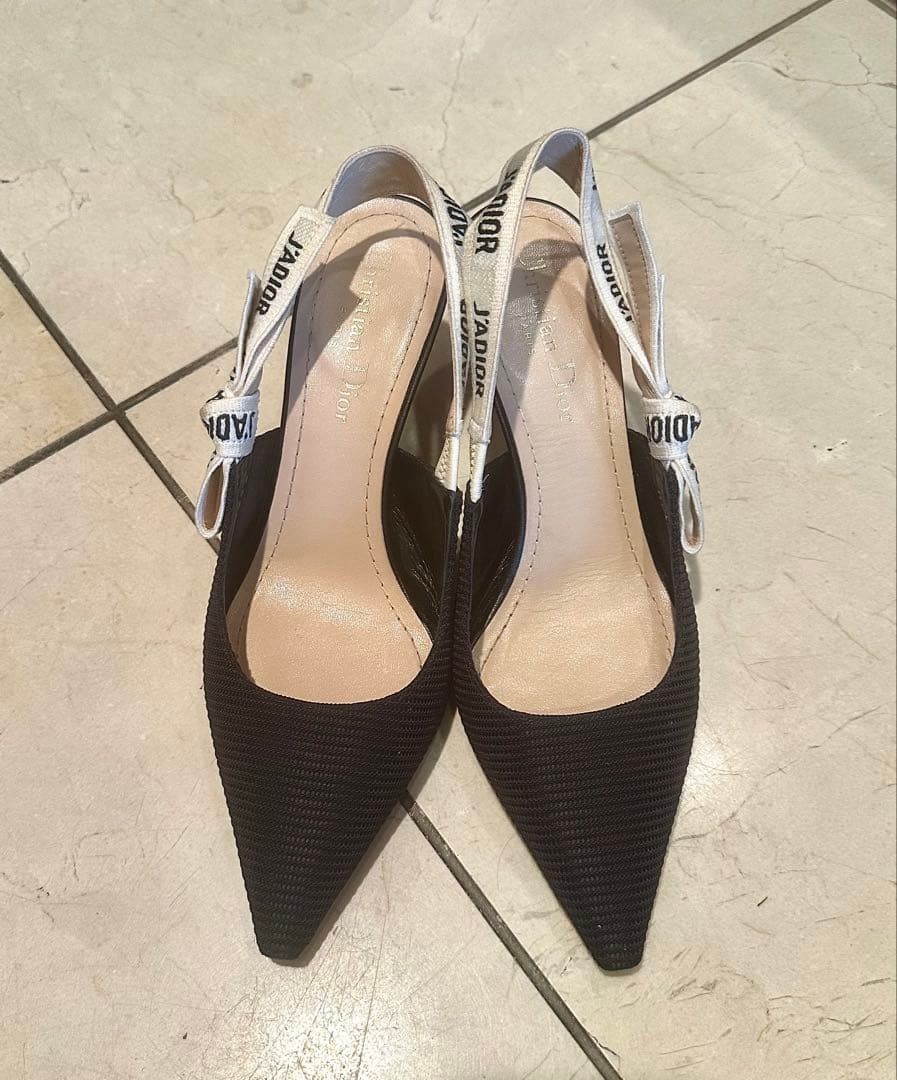 Christian Dior Pumps Heel Fabric Black EU35.5/US5.5 116632c thumbnail 16