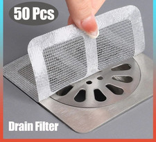 50PCS Anti-Blocking Filter Screen Disposable Drain Sticker Hair Catcher