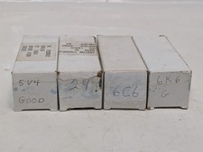 4 assorted Zenith, GM, Tung-Sol, RCA vintage vacuum tubes for old amplifiers