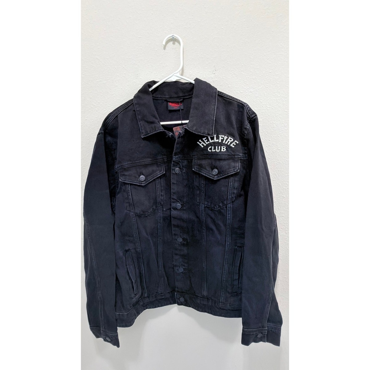 Primark Stranger Things Hellfire Club Embroidered Denim Jacket