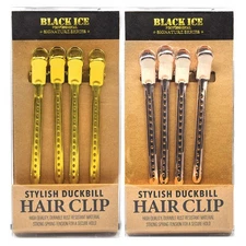 Black Ice Signature Series Stylish Duckbill Hair Clips