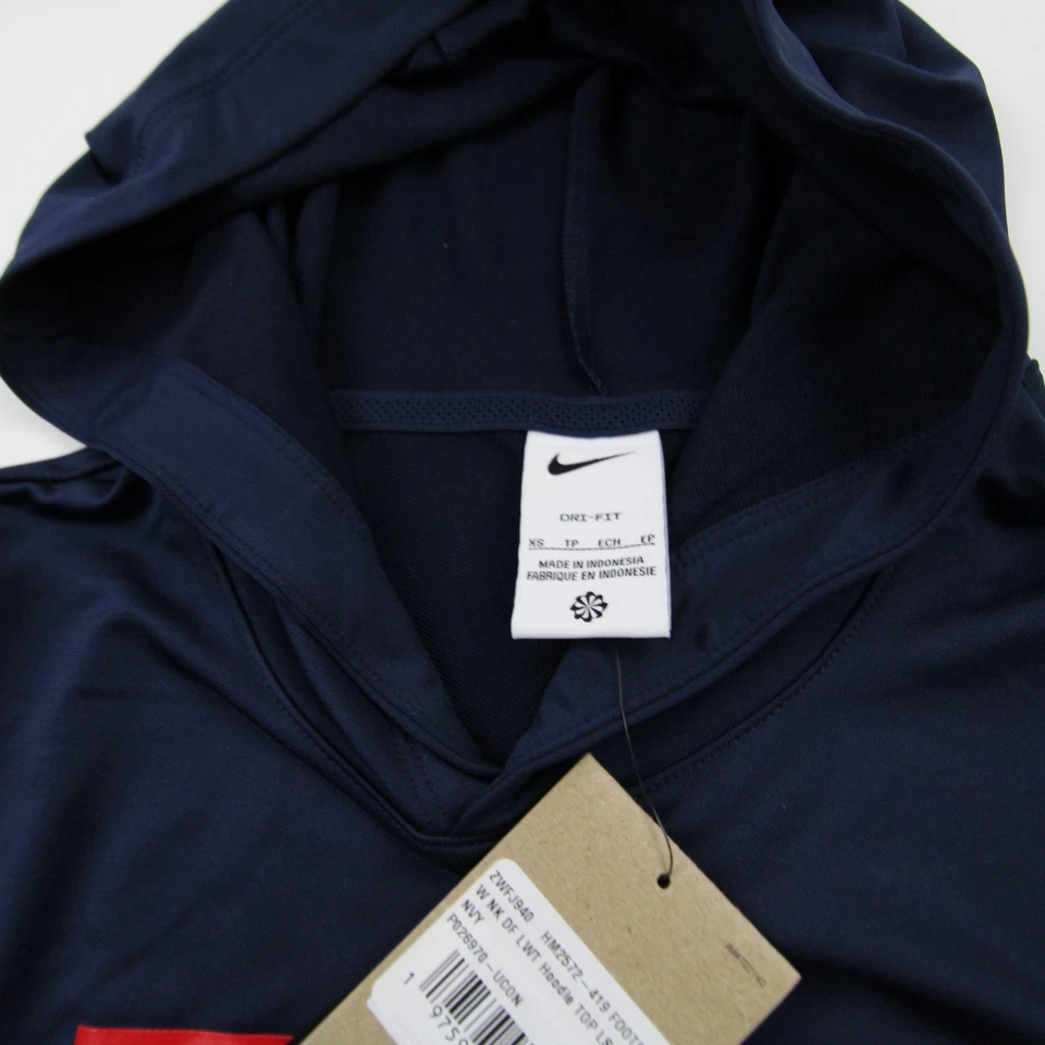 UConn Huskies Nike Dri-Fit Long Sleeve Shirt Women's Navy New - Image 3 of 4