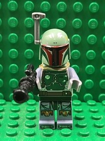 LEGO Star Wars Minifigure Boba Fett w/ Beard Stubble sw0396 9496 Desert Skiff ++
