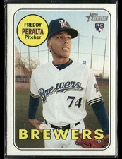 Freddy Peralta Rookie RC 2018 Topps Heritage Milwaukee Brewers