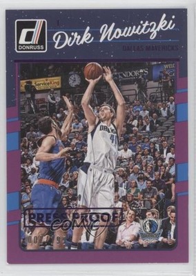 2016-17 Panini Donruss Press Proof Purple 2/199 Dirk Nowitzki #77 HOF 0d3